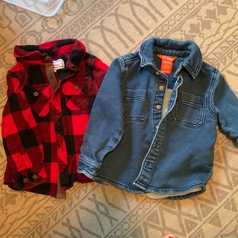 Size 2T button down shirts